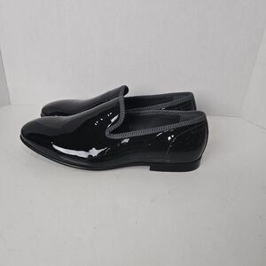 Tallia Men's Dark Patent Dress Loafers Sz 7.5
